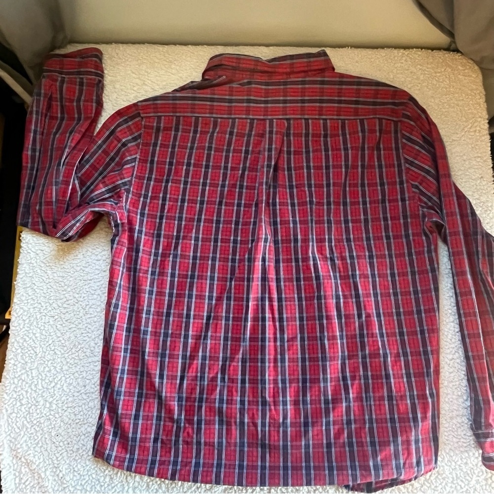 Abercrombie & Fitch Mens Muscle Fit Long Sleeve Plaid Button Down Shirt L Cotton - Picture 5 of 5